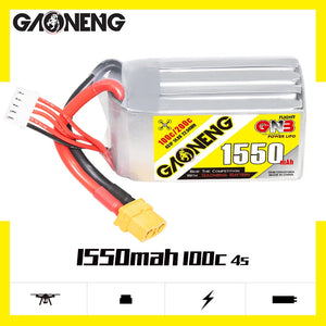 GAONENG GNB 4S 14.8V 1550mAh 100C XT60 LiPo Battery