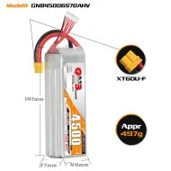 Load image into Gallery viewer, GAONENG GNB LiHV 6S 22.8V 4500mAh 70C LiPo Battery XT60