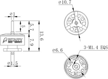 Load image into Gallery viewer, BETAFPV 4pcs 0802 19500KV Brushless Motors for FPV Racing Tiny Whoop 1S Brushless Drone like Beta65 pro