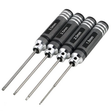 Load image into Gallery viewer, 4pcs Hex Screw driver Tools Kit Set for RC Helicopter (1.5mm 2.0mm 2.5mm 3.0mm)