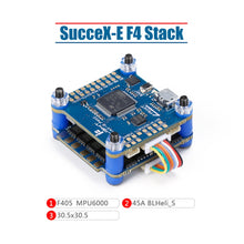 Load image into Gallery viewer, iFlight SucceX-E F4 45A 2-6S Flight Controller Stack (MPU6000)+Force 5.8GHz 800mW VTX Adjustable