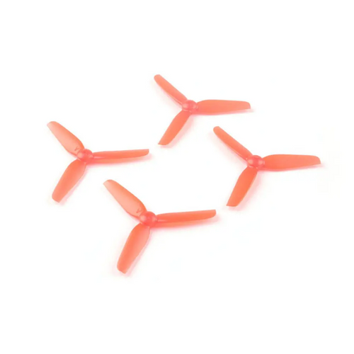 2 Pairs Happymodel 65mm 2.5 Inch 3-blade Propeller 1.5mm Shaft for Toothpick LarvaX HD FPV Racing Drone - Transparent Blue