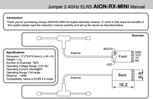 Jumper ELRS 2.4G RX Mini receiver