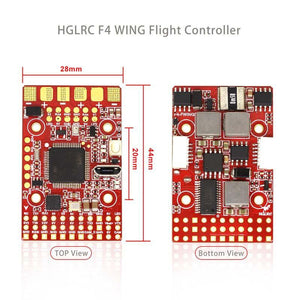 HGLRC F4 WING Flight Controller 20x20 2-8S BEC 6V