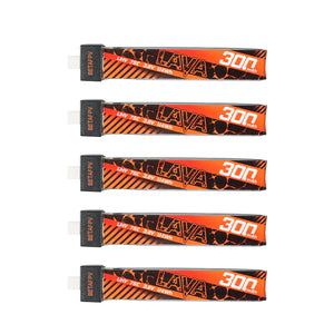 Betapfv Lipo battery LAVA 1S 300mAh 75C Battery (5PCS)