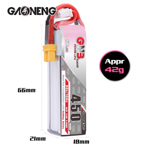 GNB battery Lipo 3s 450mmah 80 C