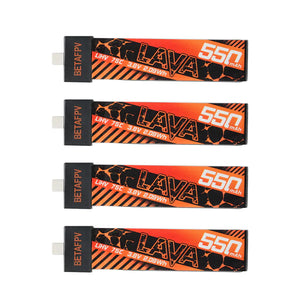 BETAFPV Lipo battery LAVA 1S 550mAh 75C Battery Lihv (4PCS)