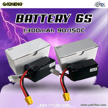 Load image into Gallery viewer, Battery for fpvdrone 6S 1300mAh 22.2V 90C / 150C