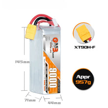 Load image into Gallery viewer, GAONENG GNB 6S2P 22.8V HV 9000mAh 70C RC LiPo Battery XT90
