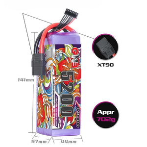 GAONENG GNB LiHV 6S 22.8V 5200mAh 120C LiPo Battery XT90