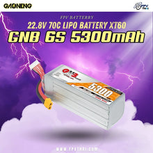 Load image into Gallery viewer, GAONENG GNB HV 6S 22.8V 5300mAh 70C LiPo Battery XT60