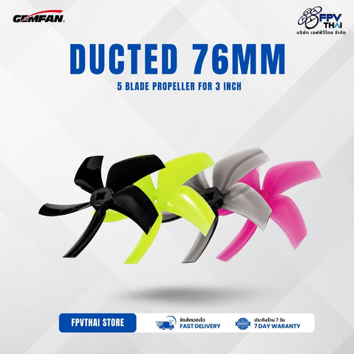 Gemfan Ducted 76MM-5 3Inch 5 Blade Propeller (Set of 4) Cinewhoop Props