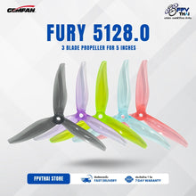Load image into Gallery viewer, GEMFAN Fury 5128.0 3Blade Propeller (Set of 4)