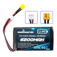 Load image into Gallery viewer, แบตเตอรี่ Radiomaster 2S 7.4V 6200mAh Lipo Battery