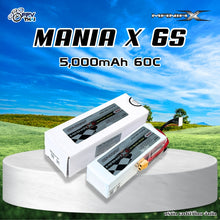 Load image into Gallery viewer, ManiaX Lipo 6S-22.2V 5000mAh 60C EC5 Advanced Series