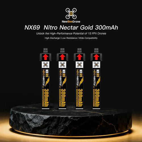 Nitro Nectar NX69 300mAh 18Hv LiPo Battery 4PCS