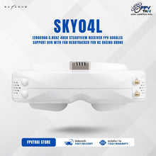 Load image into Gallery viewer, SKYZONE SKY04L 1280X960 5.8GHz 48CH Steadyview Receiver FPV Goggles Support DVR With Fan Headtracker For RC Racing Drone - White