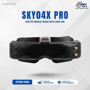 SKYZONE SKY04X PRO Oled FPV Goggles (Black) with 5.8Ghz vrx
