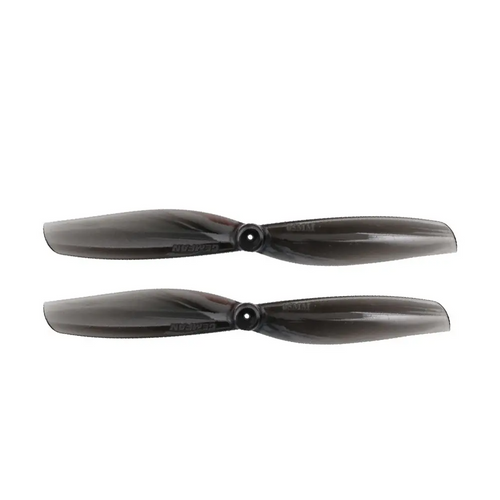 2 Pairs GEMFAN 65mmS 65mm Blades 1mm -1.5mm Propeller Hole for Toothpick RC Drone FPV Racing - Transparent Blue 1.5mm