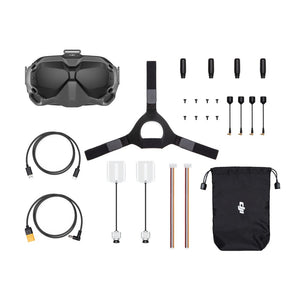 DJI Digital FPV System Air Unit 5.8GHz 8CH Transmitter HD 1080P Camera 1440X810 Goggle Combo  Super Low Latency for RC Racing Drone - 2*air unit 1* goggle