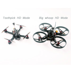 Happymodel Larva-X HD Micro FPV Drone Toothpick HD and Whoop HD 2in1 BNF Drone