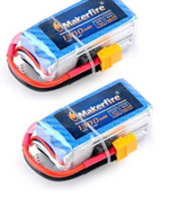 Load image into Gallery viewer, Makerfire 2pcs 4S RC Lipo Battery 1300mAh 14.8V 70C