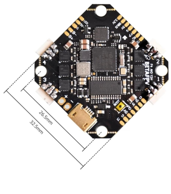 Toothpick F4 2-4S AIO Brushless Flight
Controller 12A(BLHeli_S)