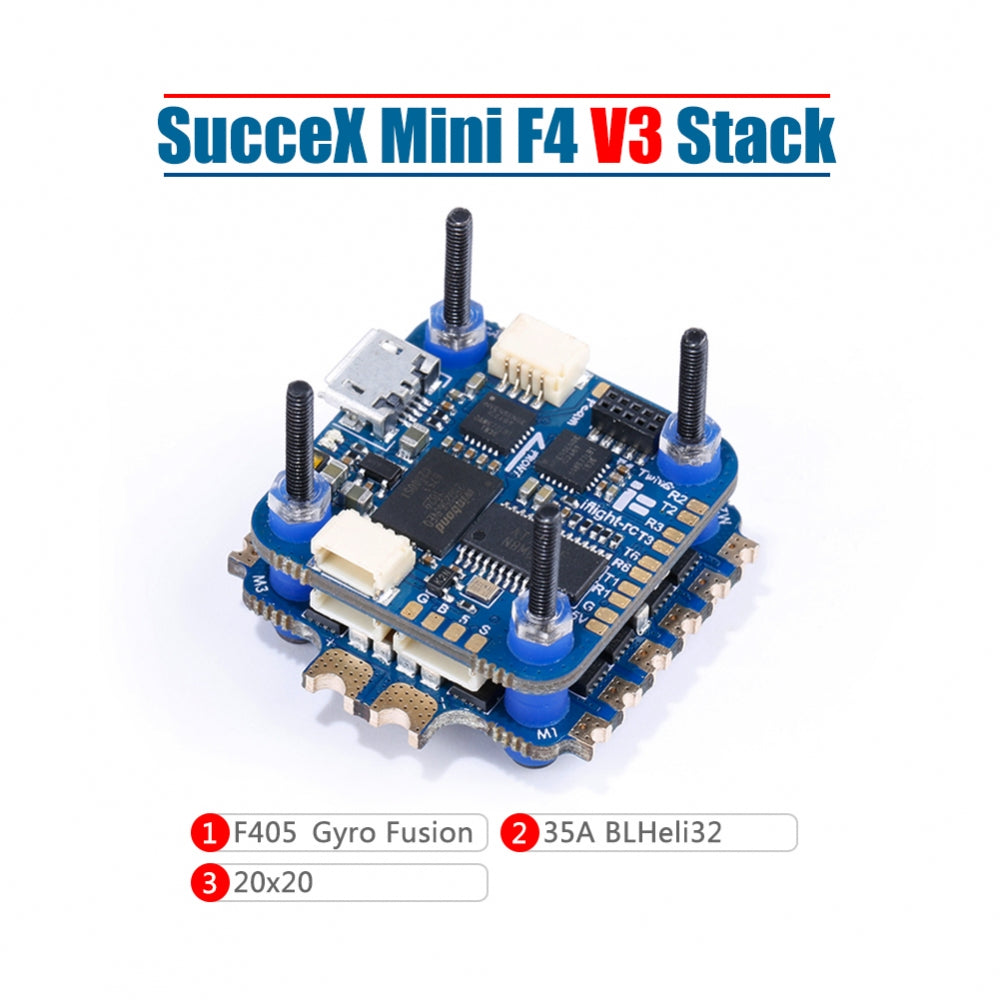 Iflgiht SucceX Mini F4 V3 35A 2 6S TwinG Flight controller Stack ICM20689