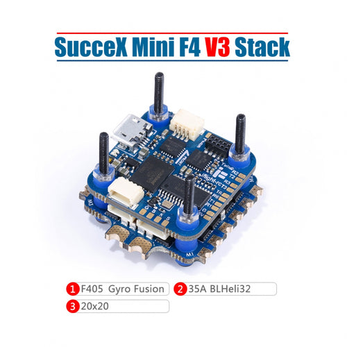Iflgiht SucceX Mini F4 V3 35A 2-6S TwinG Flight controller Stack (ICM20689)