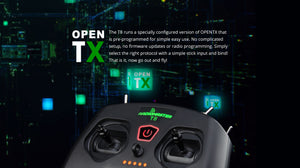 RadioMaster T8 2.4GHz 16CH Frsky D8/D16 OpenTX CC2500 Multi-protocol RF System Mode2 Radio Transmitter for RC Drone