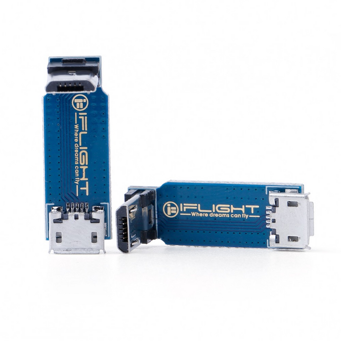 L-Type Adapter Plate Micro USB Male to Female -IFLIGHT