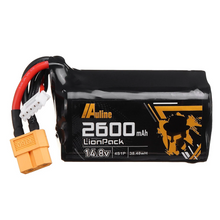 Load image into Gallery viewer, Auline 14.8V 2600mAh 1C 4S Lipo Battery XT60 Plug for DJI FPV Goggles