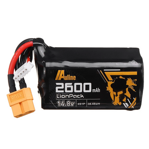 Auline 14.8V 2600mAh 1C 4S Lipo Battery XT60 Plug for DJI FPV Goggles
