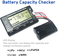Load image into Gallery viewer, Digital Battery Capacity Checker Capacity Controller CELLMeter-7 Battery Balancer Tester LCD for LiPo/Life/Li-ion/NiCd/NiMH Battery