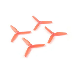 2 Pairs Happymodel 65mm 2.5 Inch 3-blade Propeller 1.5mm Shaft for Toothpick LarvaX HD FPV Racing Drone - Transparent Blue