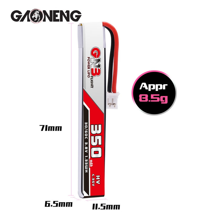 Gaoneng GNB 1S 350mAh HV 4.35V PH2.0 Plug