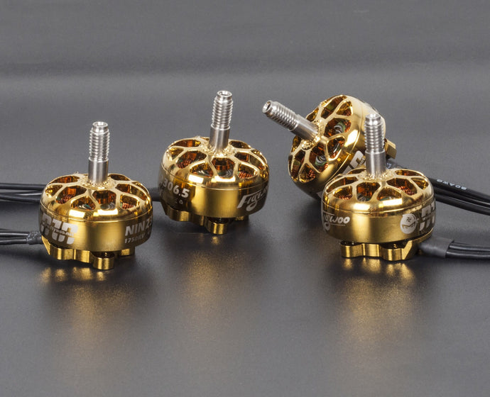FLYWOO NIN PLUS N2306.5 2306.5 2-6S FPV MOTOR Brushless for RC 2450KV ( GOLD)