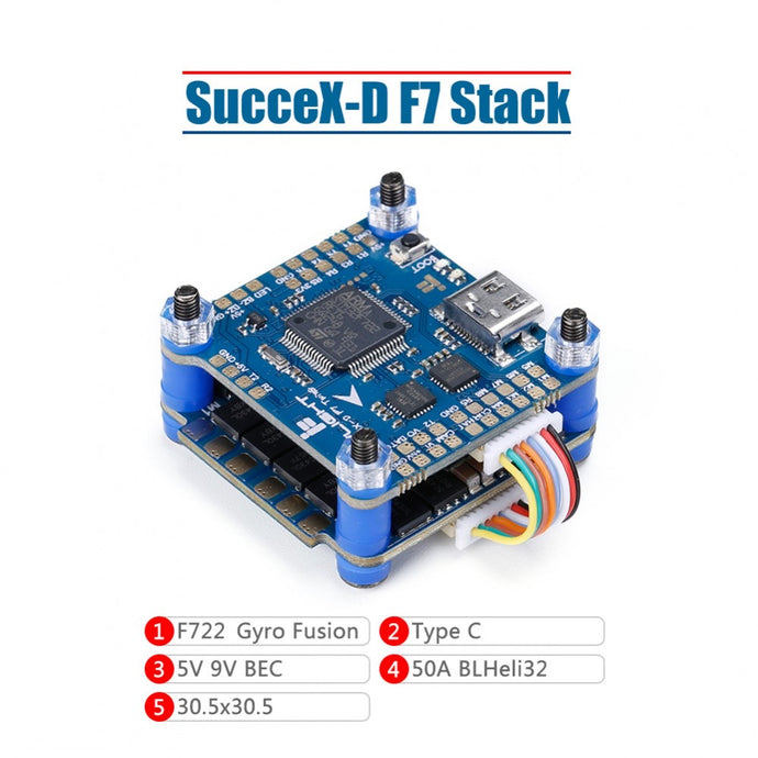 SucceX-D F7 V2.1 Stack (F7+50A ESC)