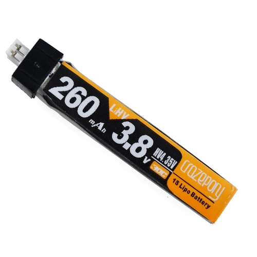 Copy of Crazepony (1 ก้อน)260mAh HV 1S LiPo Battery 30C 3.8V for Tiny Whoop Blade Inductrix JST-PH 2.0